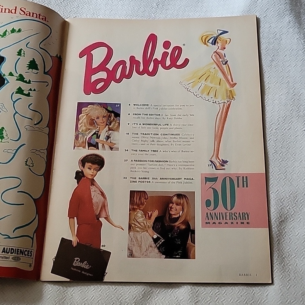 BARBIE Magazine Winter 1990 30th Anniversary Issue EUC - Picture 3 of 4